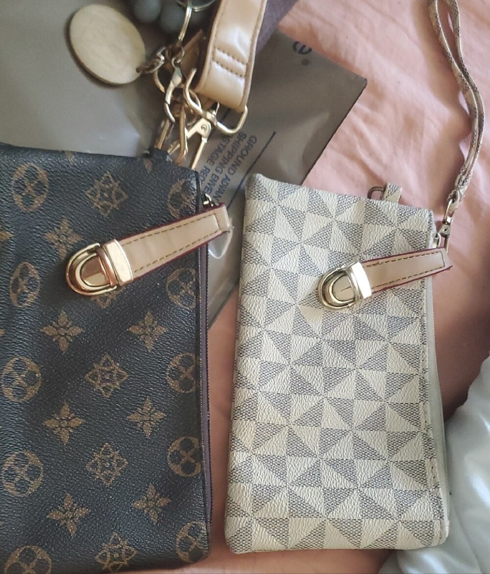 Women's Brown Monogram Patterned , Louis inspired